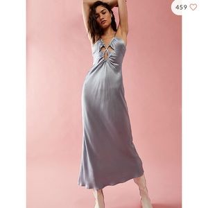 Shona Joy Angelica Midi Dress in Powder Blue Size 0 like NEW